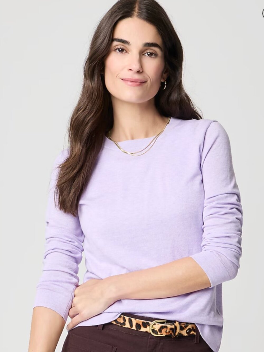 J. Crew Lavender Teddie LS Sweater Size Small NWT